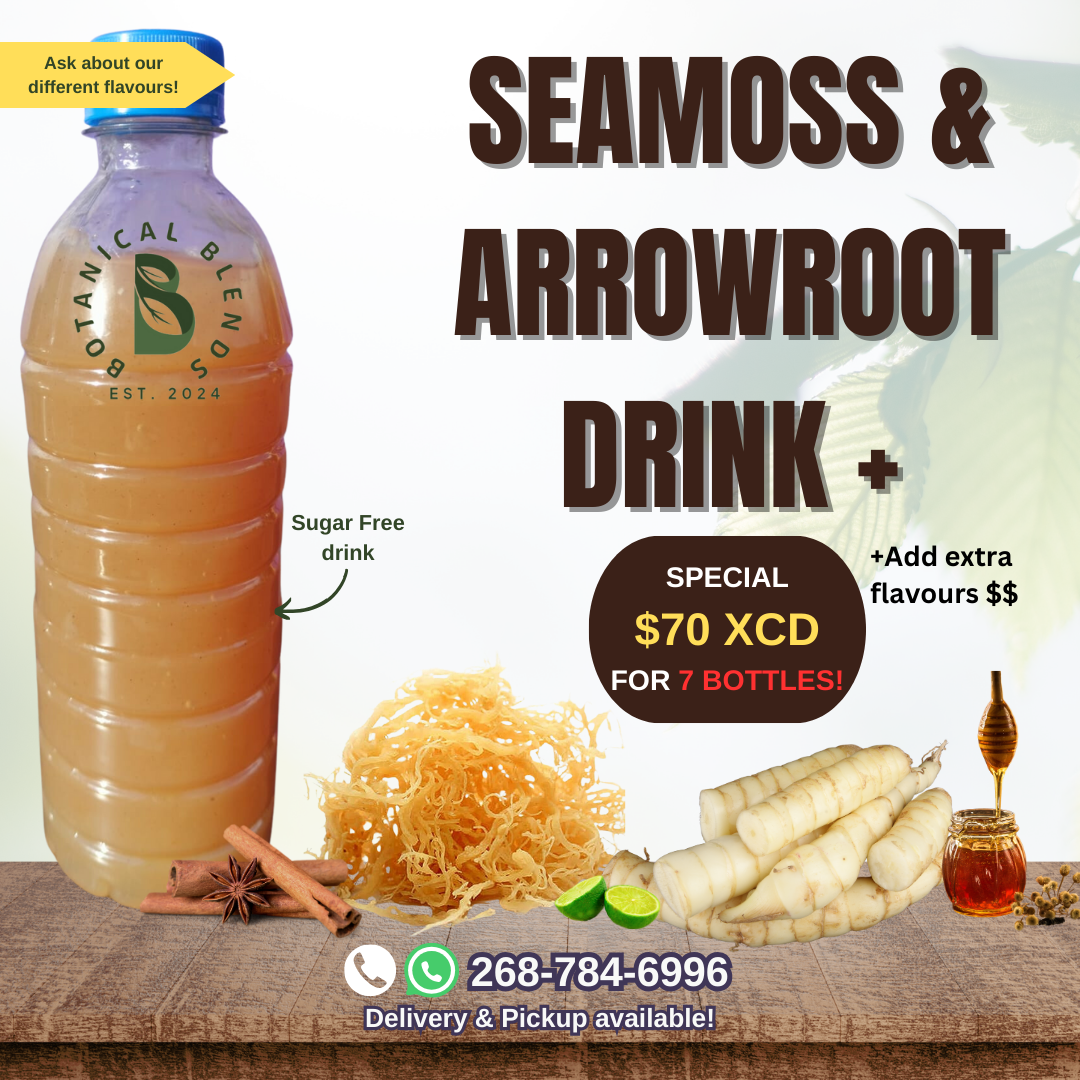 SPECIAL: 7 BOTTLES - Arrowroot & Seamoss Drink + 