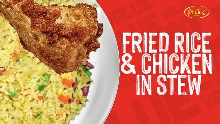 Fried Rice & Chicken In Stew