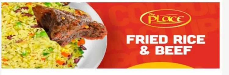 Fried rice and beef combo