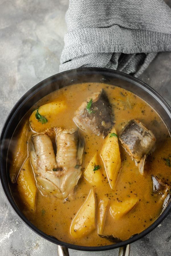 Fish pepper soup & potato 