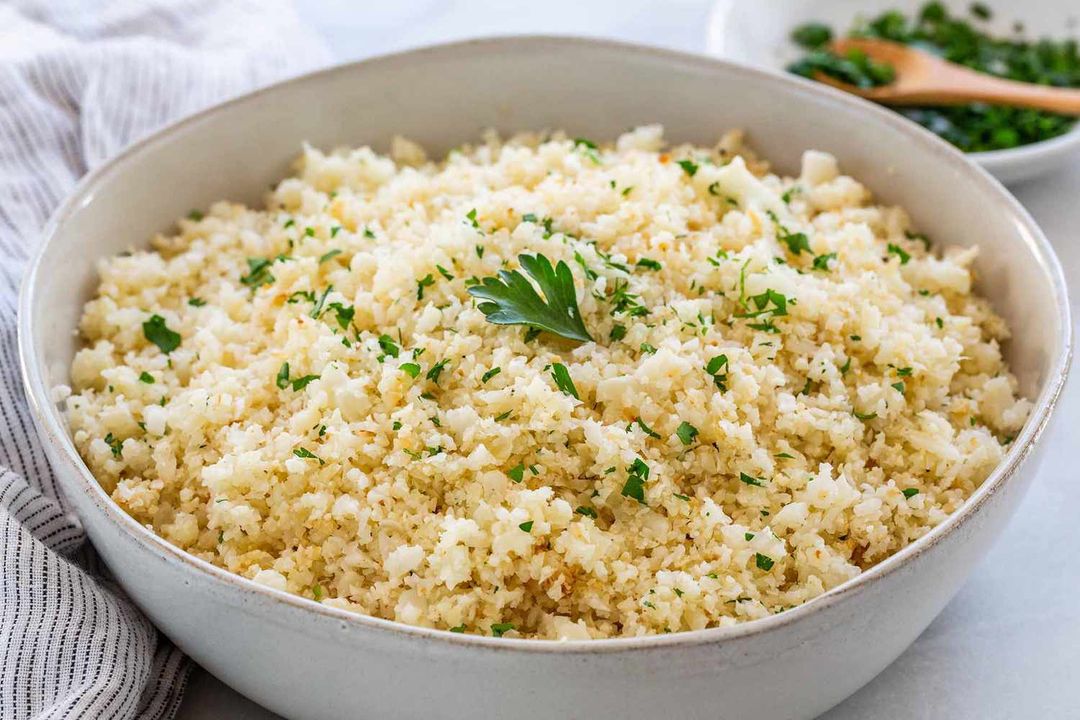 Steamed Cauliflower Rice