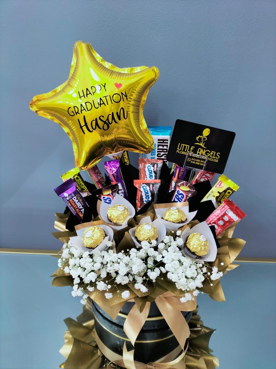 Graduation Bouquet - Mix Choc Box