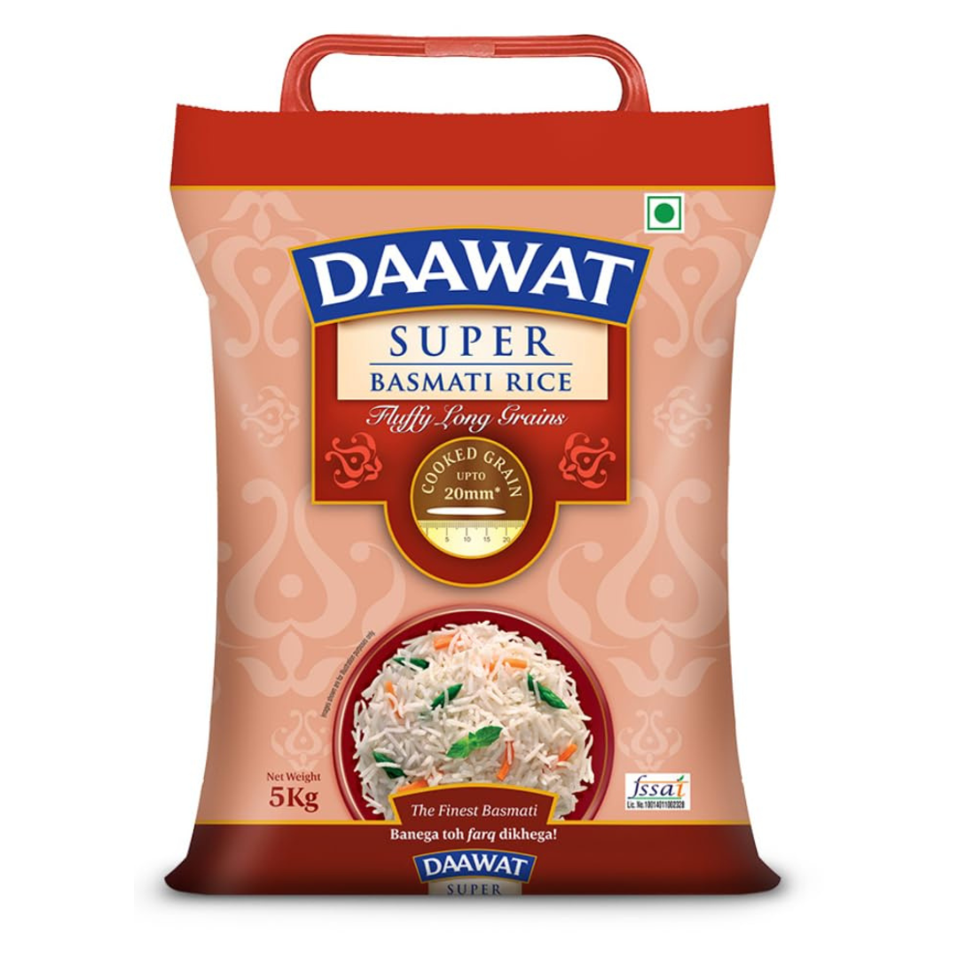 Daawat Super Basmati Rice 6kg (20% Extra)