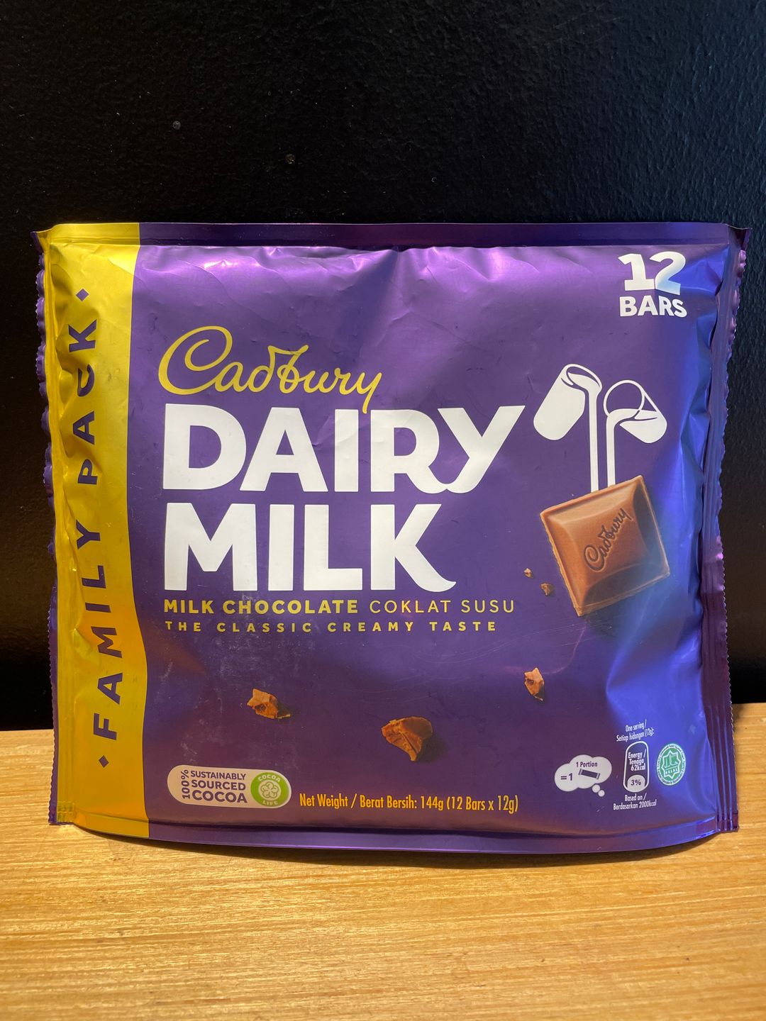 Cadbury Dairy Milk Chocolate 144g