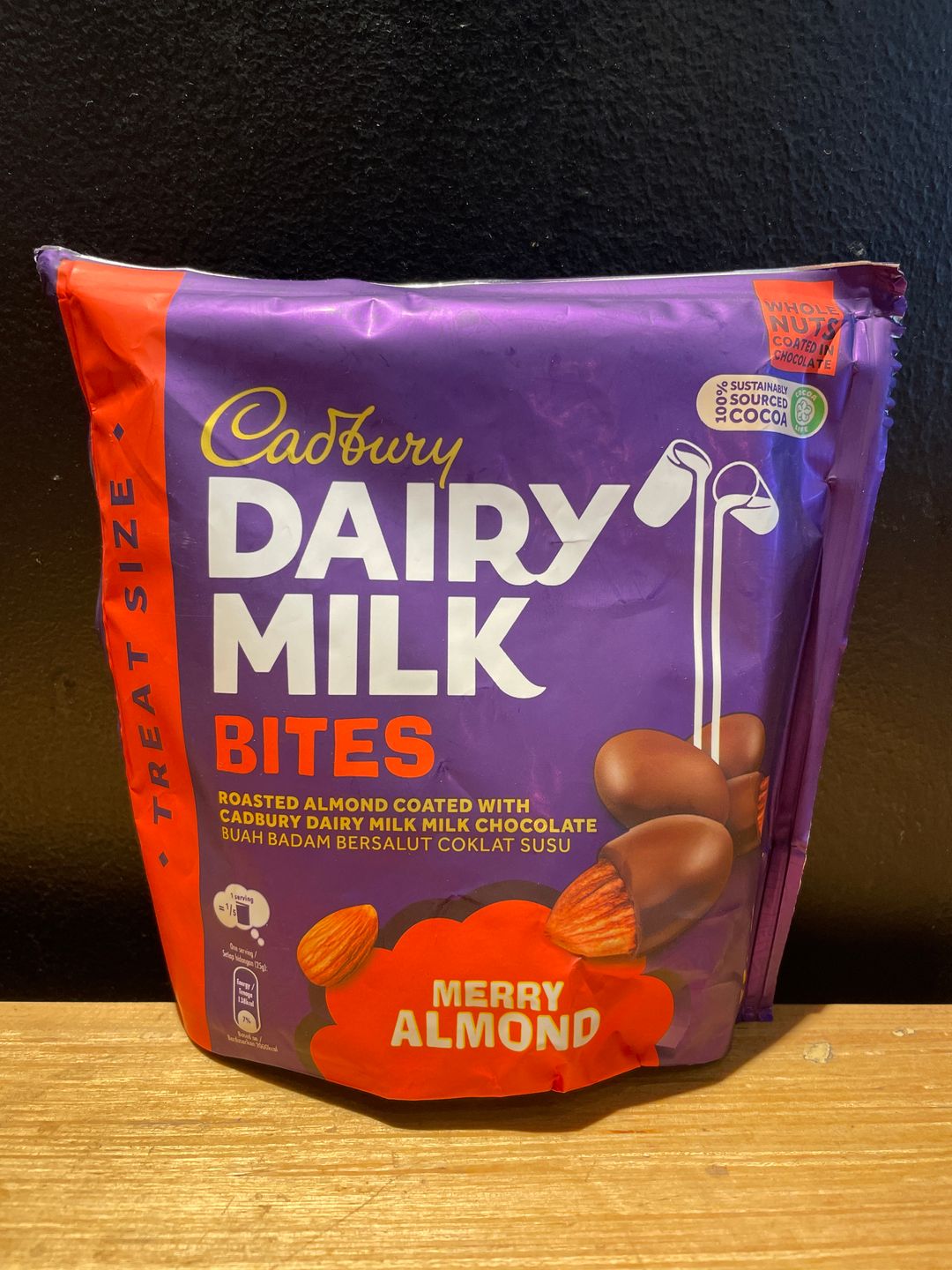 Cadbury Dairy Milk Bites Merry Almond Treat Size 120g