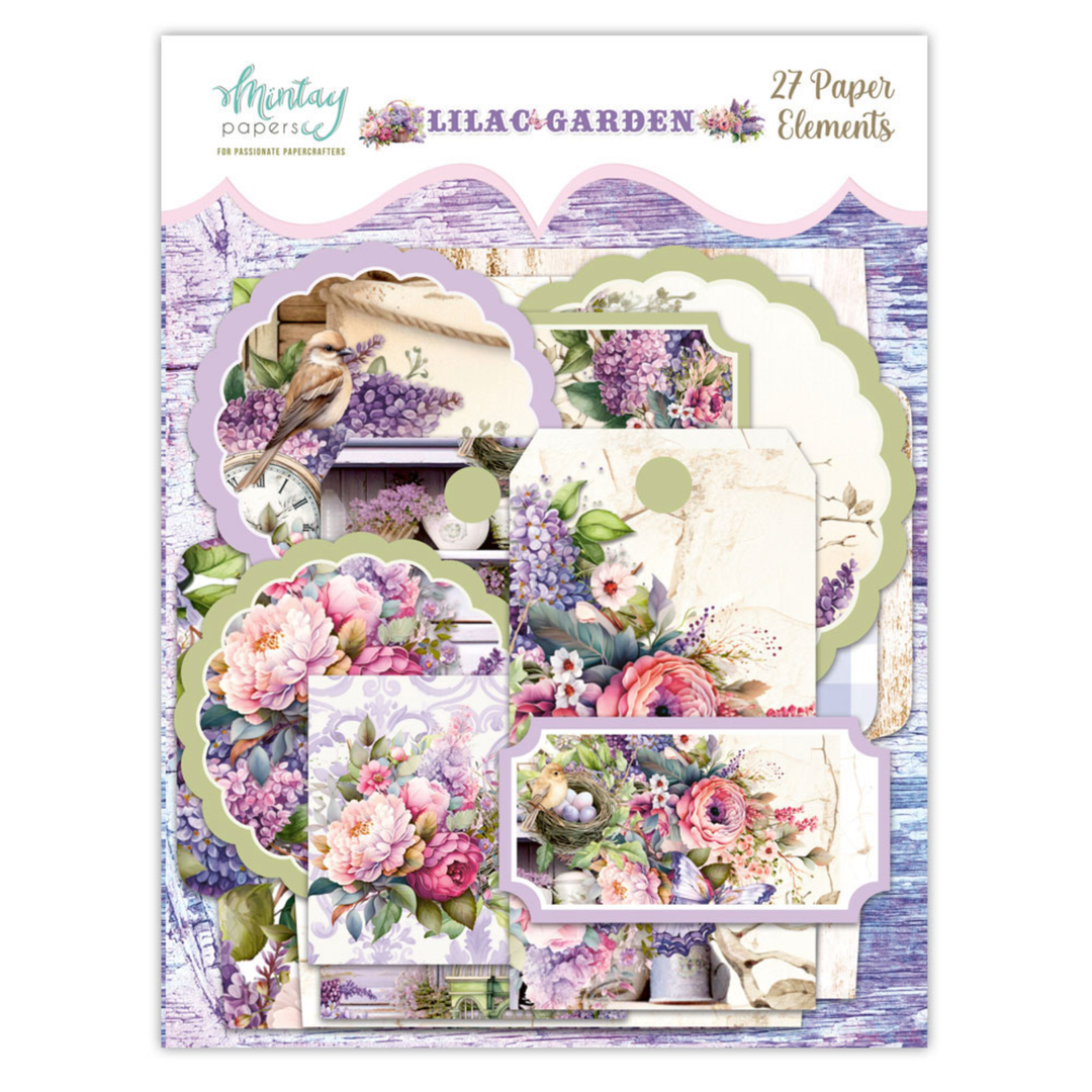 Mintay Lilac Garden Paper Elements