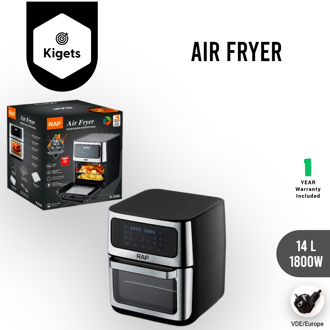 14L Digital Air Fryer With Rotisserie Function 