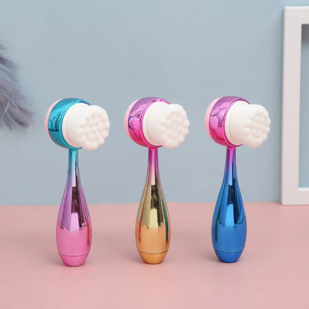 Double-Sided Silicone Facial Cleansing Brush