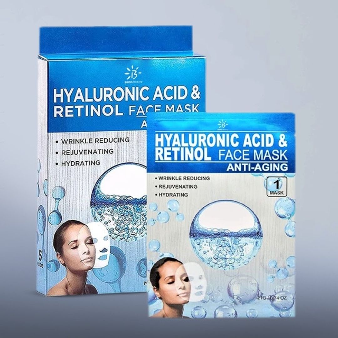 Máscara facial (ácido hialurônico + Retinol)