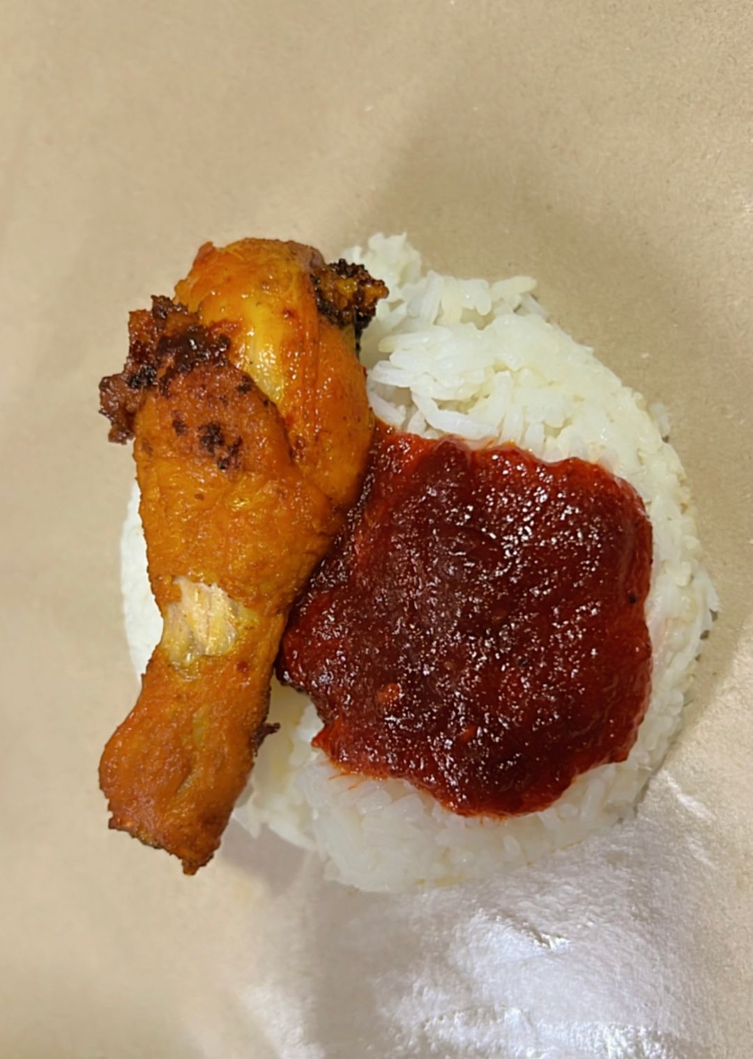 Nasi Katok Sambal Biasa