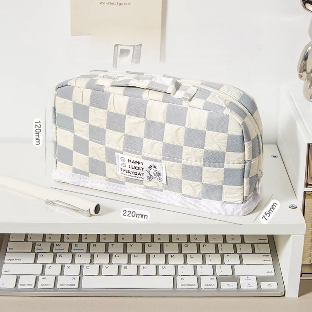 Checkered Pencil Case