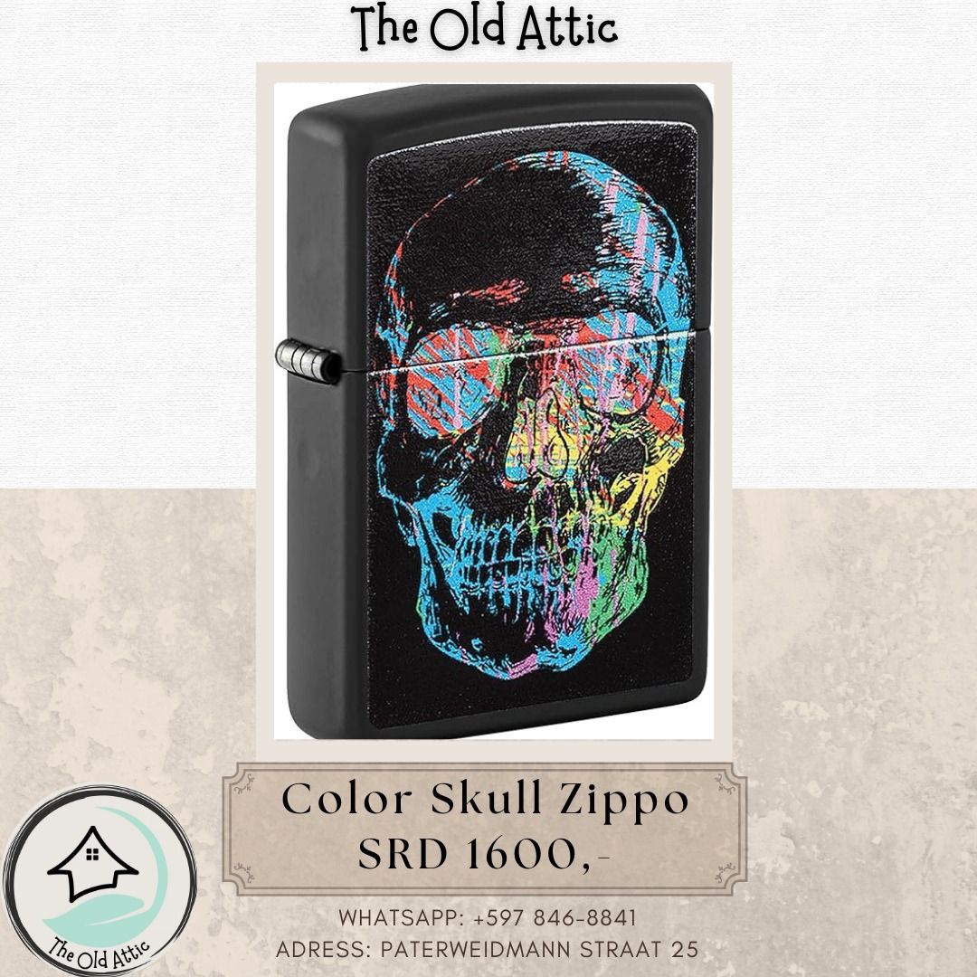 Color Skull Zippo