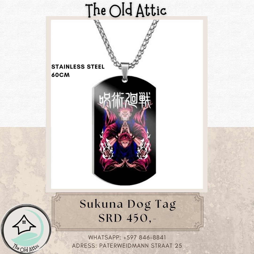 Sukuna Dog Tag