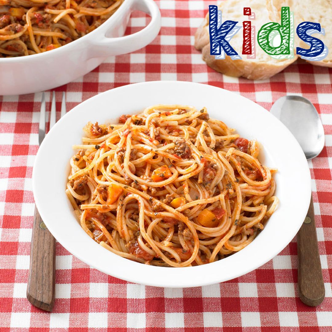 Pasta - Spaghetti Bolognese Kids + Es Jeruk