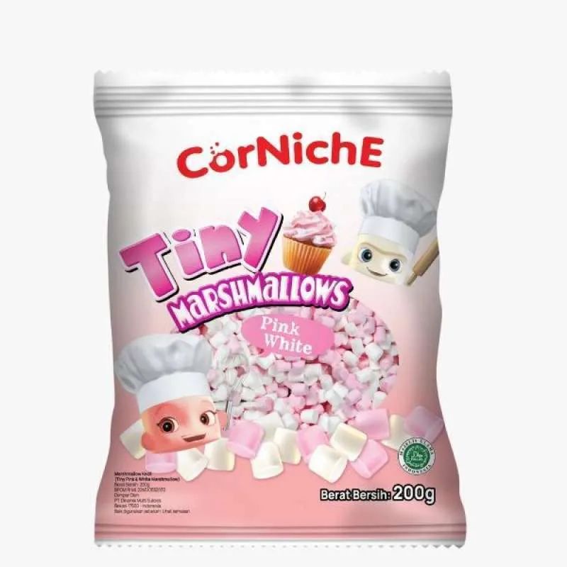 Corniche Tiny Marshmallows - Pink & White 200g