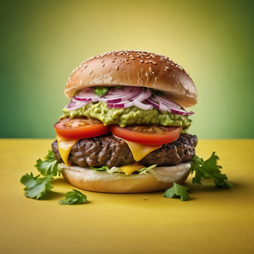 Herbed Avocado Goat Burger