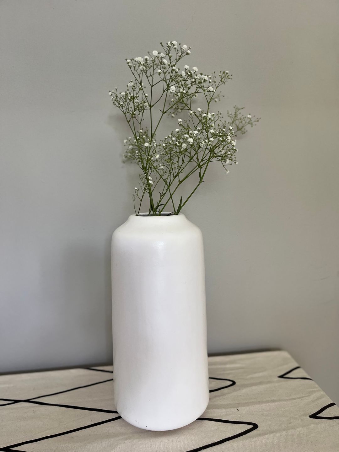 White ceramic vase