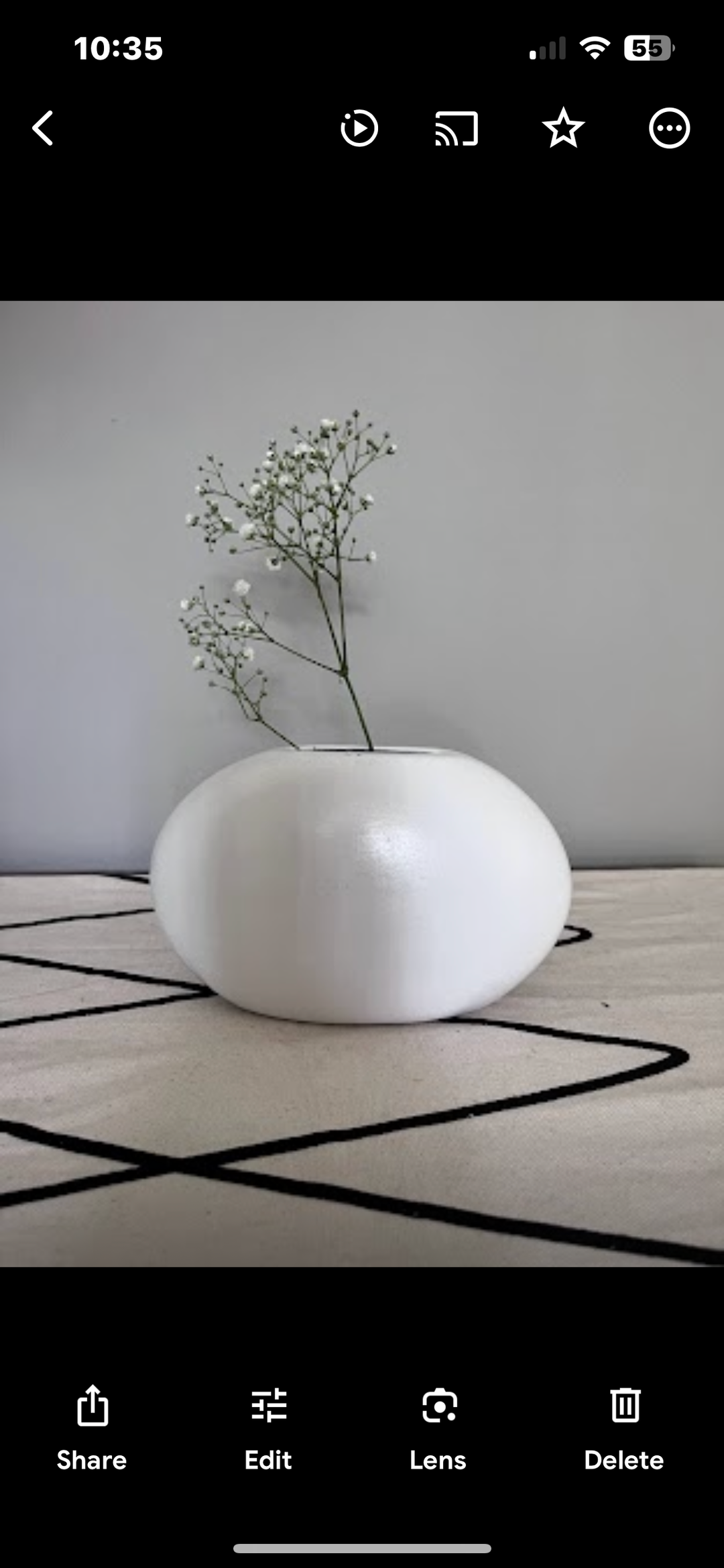 White ceramic vase