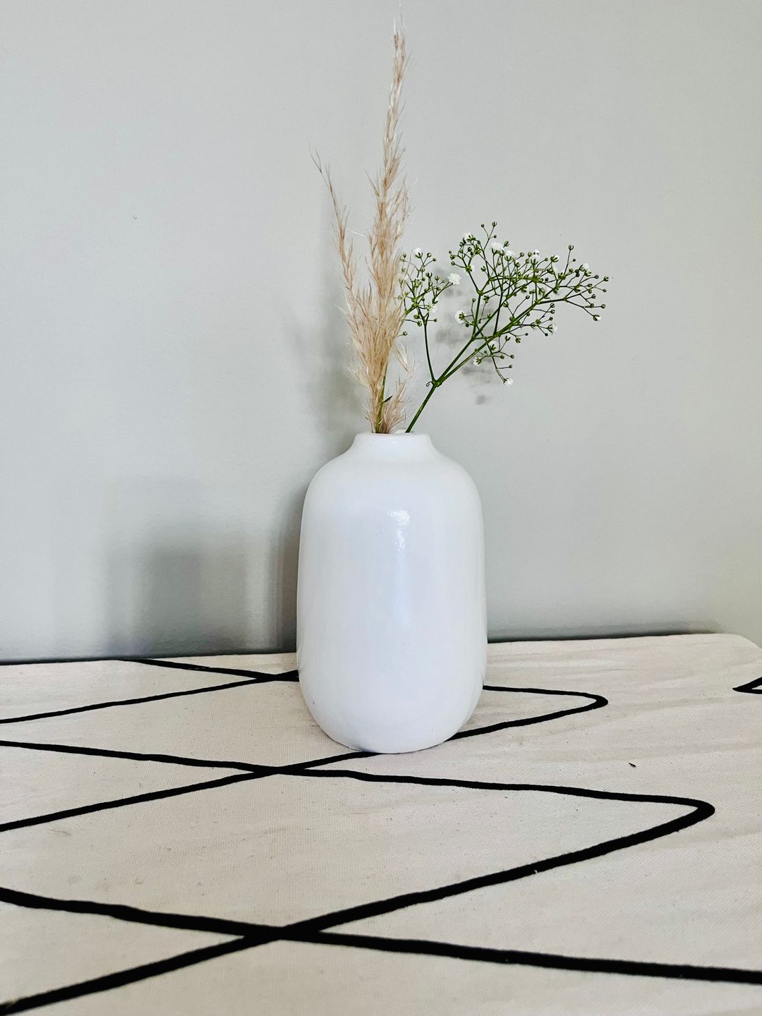 White ceramic vase