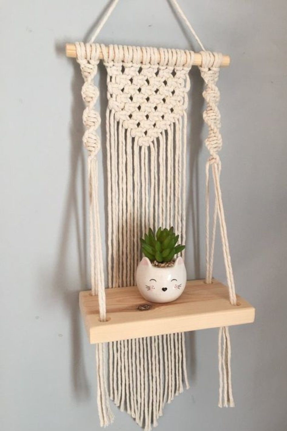 Macrame Hanging Shelf