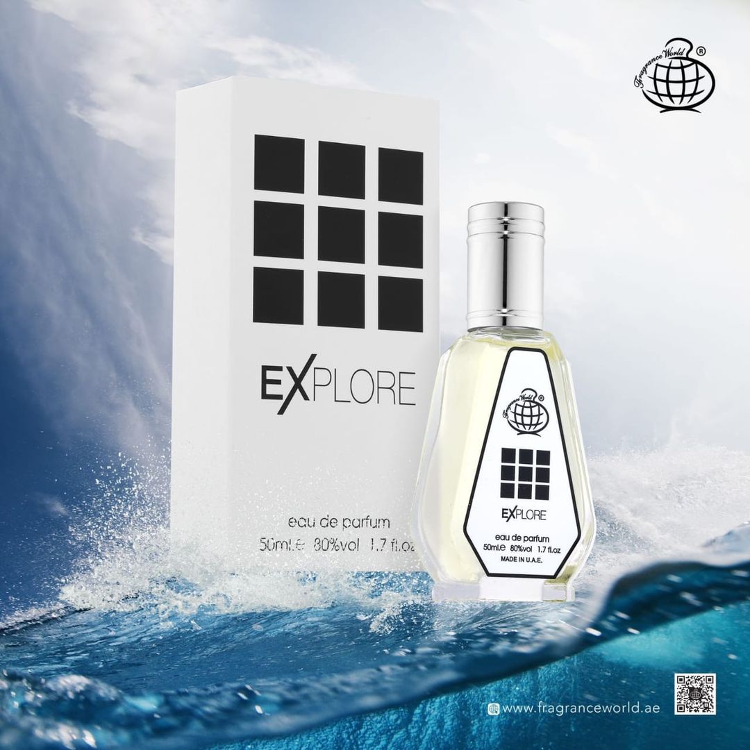 EXPLORE  EAU DE PARFUM BY FRAGRANCE WORLD.