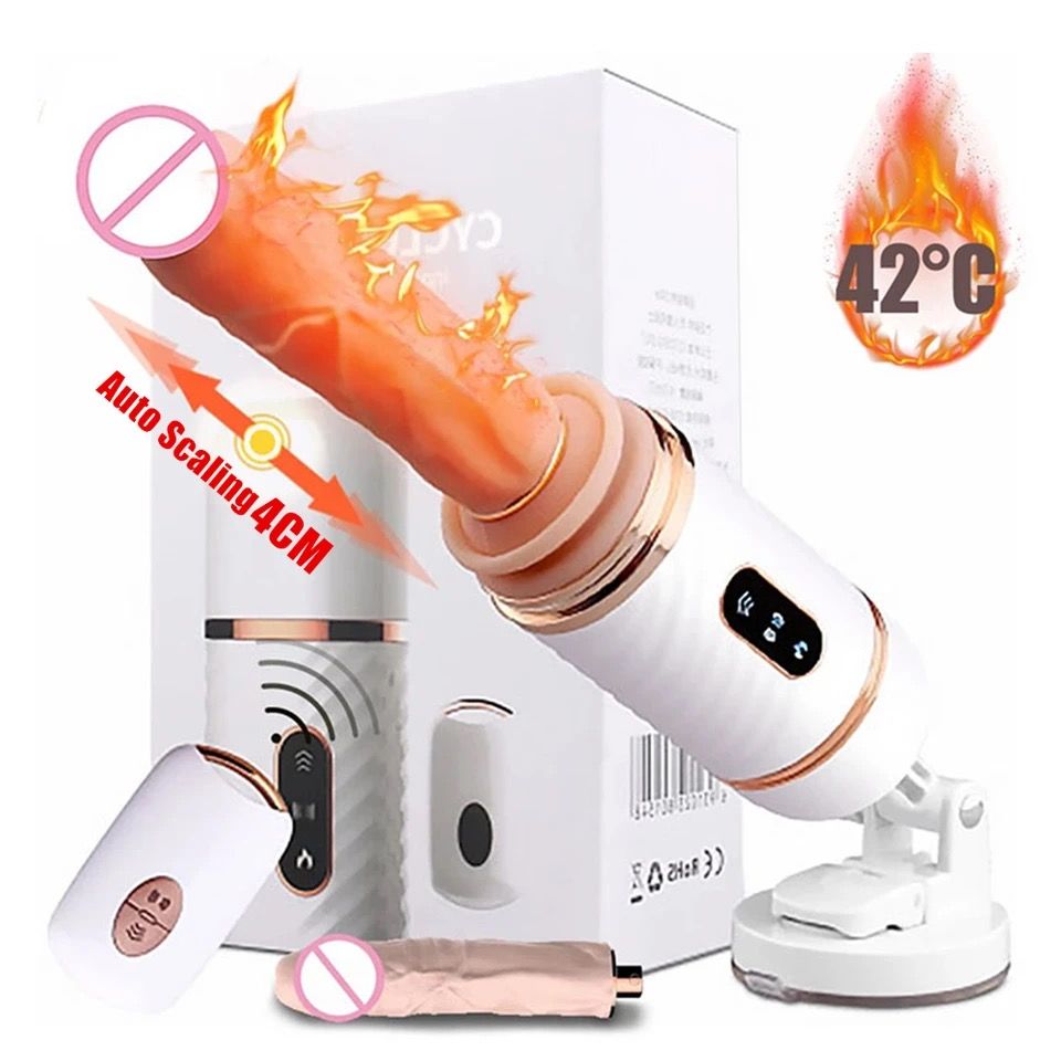 Penis Dildo Big Self-heating Vibrator Sex Toy Retractable Dildo Female Suction Cup Penis Remote Control Sex Machine