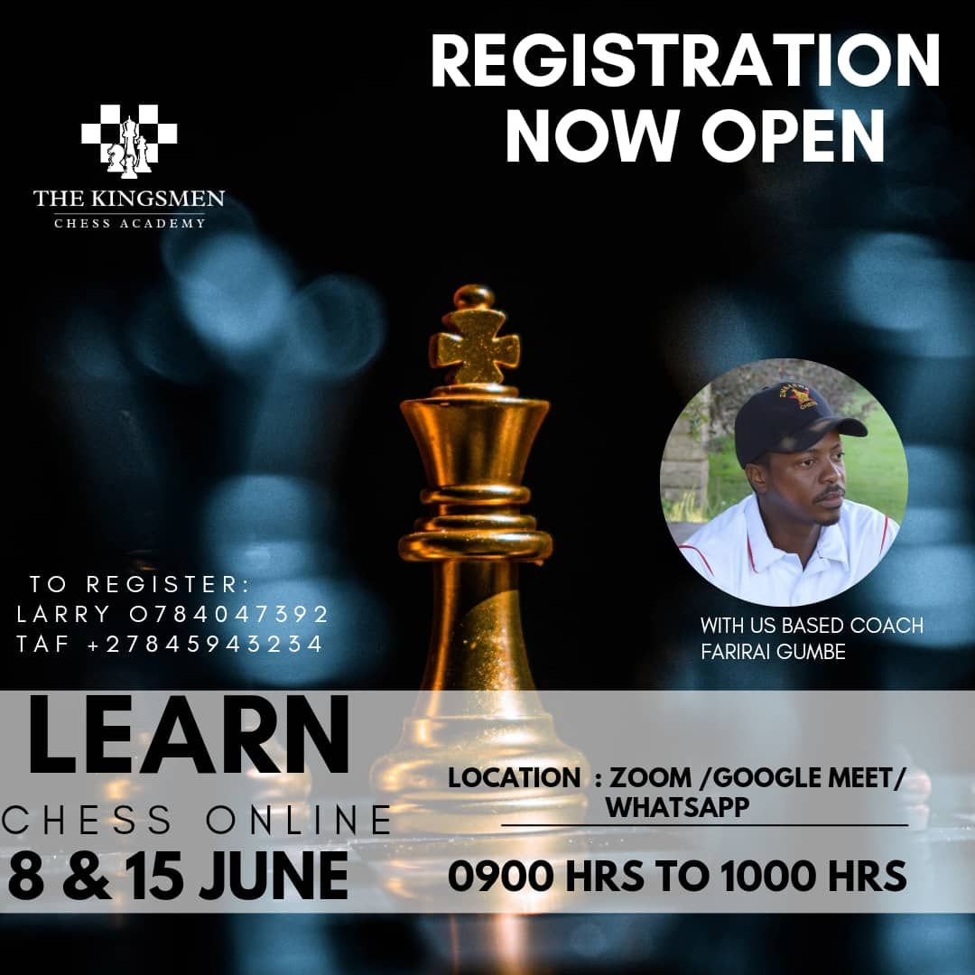 Beginner Chess Lessons Online with Coach Farirai (Part 1&2)