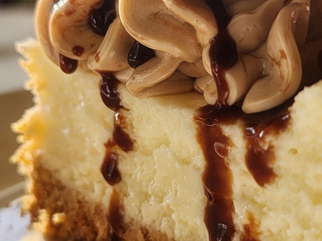 Sliced Baileys Cheesecake