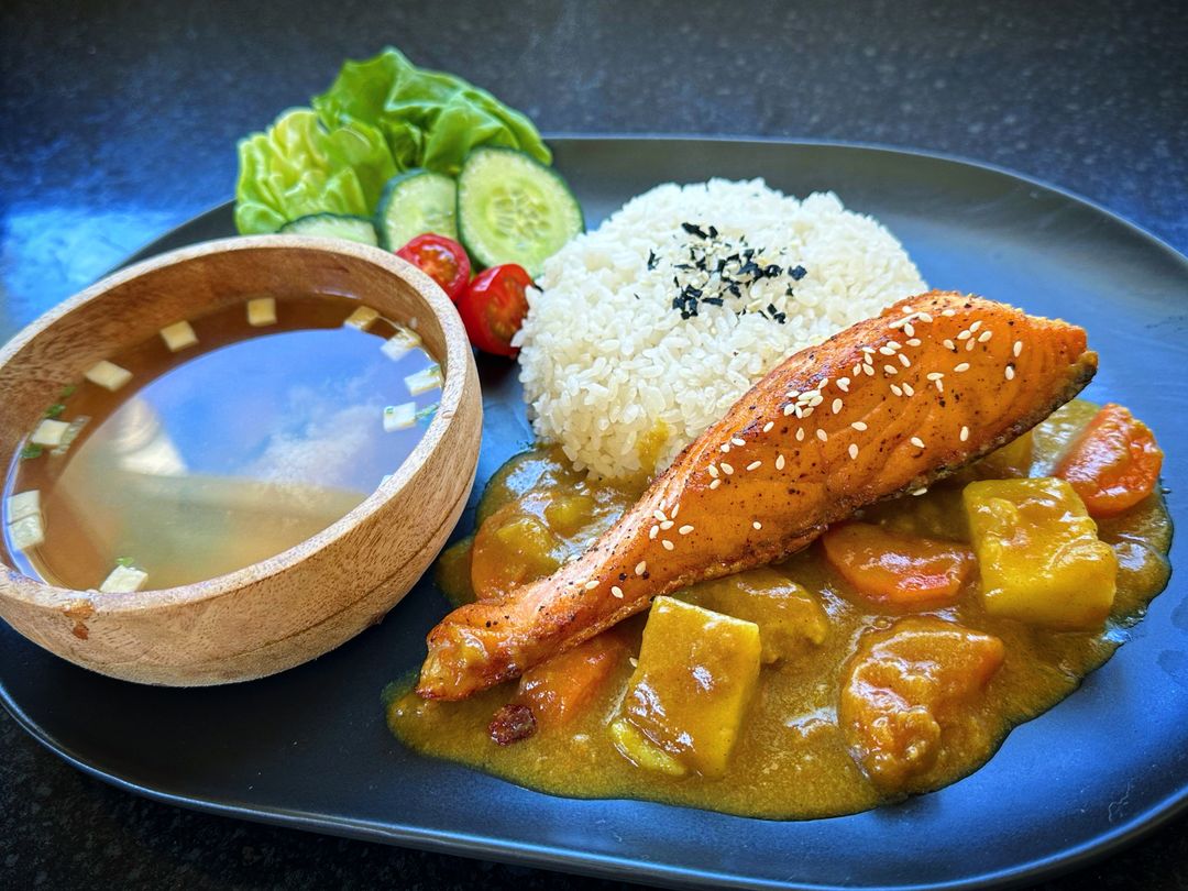 Salmon Katsu Curry Set