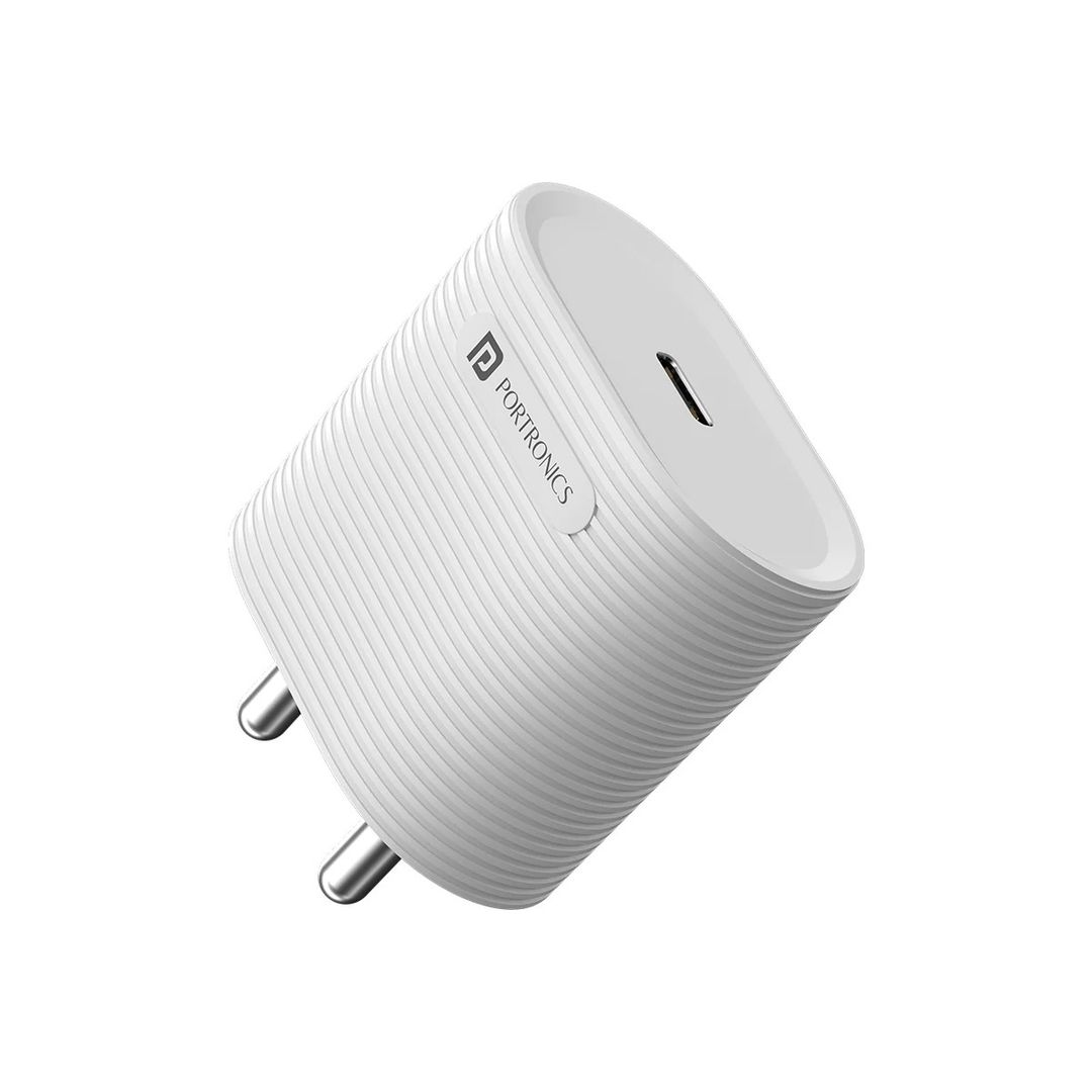 Portronics Adapto 33G 33W GaN Type C PD Port Fast Wall Charger