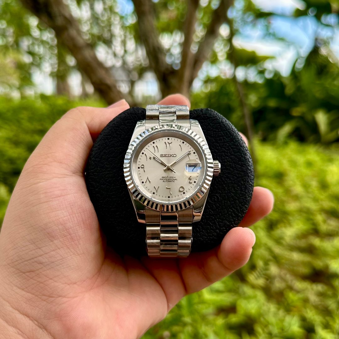 Silver Arabic DateJust