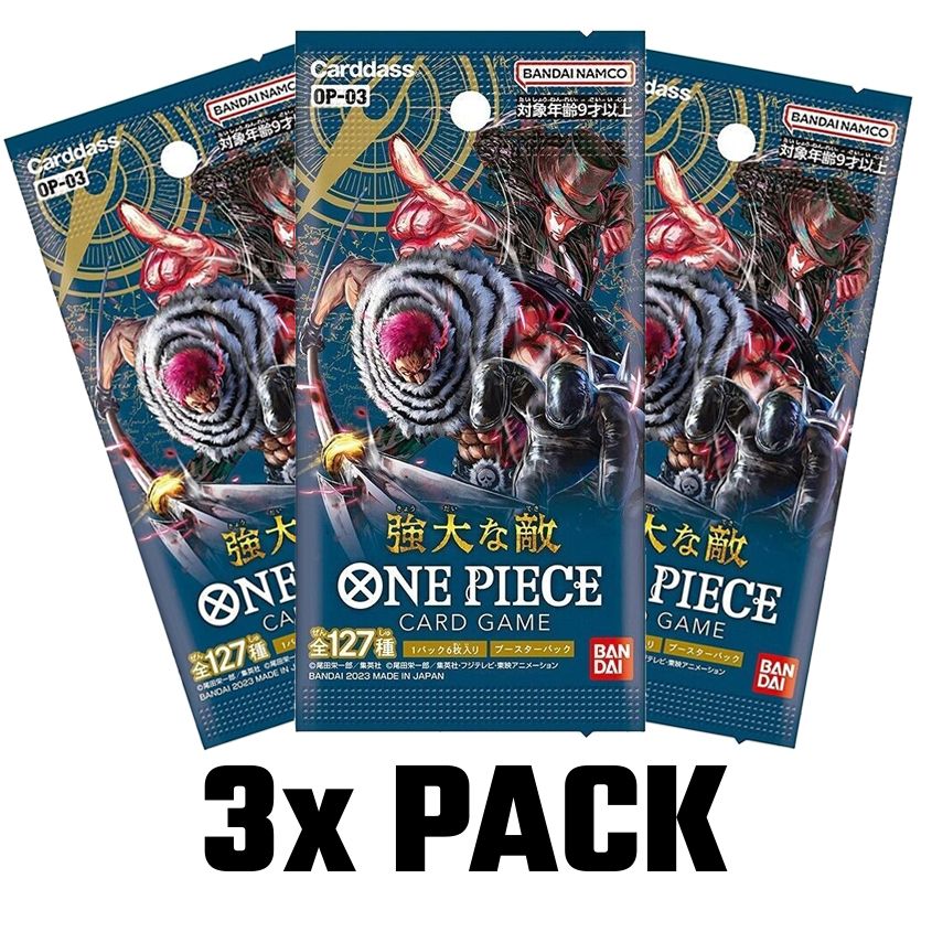 Bandai One Piece TCG Card Game OP-03 - Pillars of Strength OP03 Rumble Pack (3x Pack)