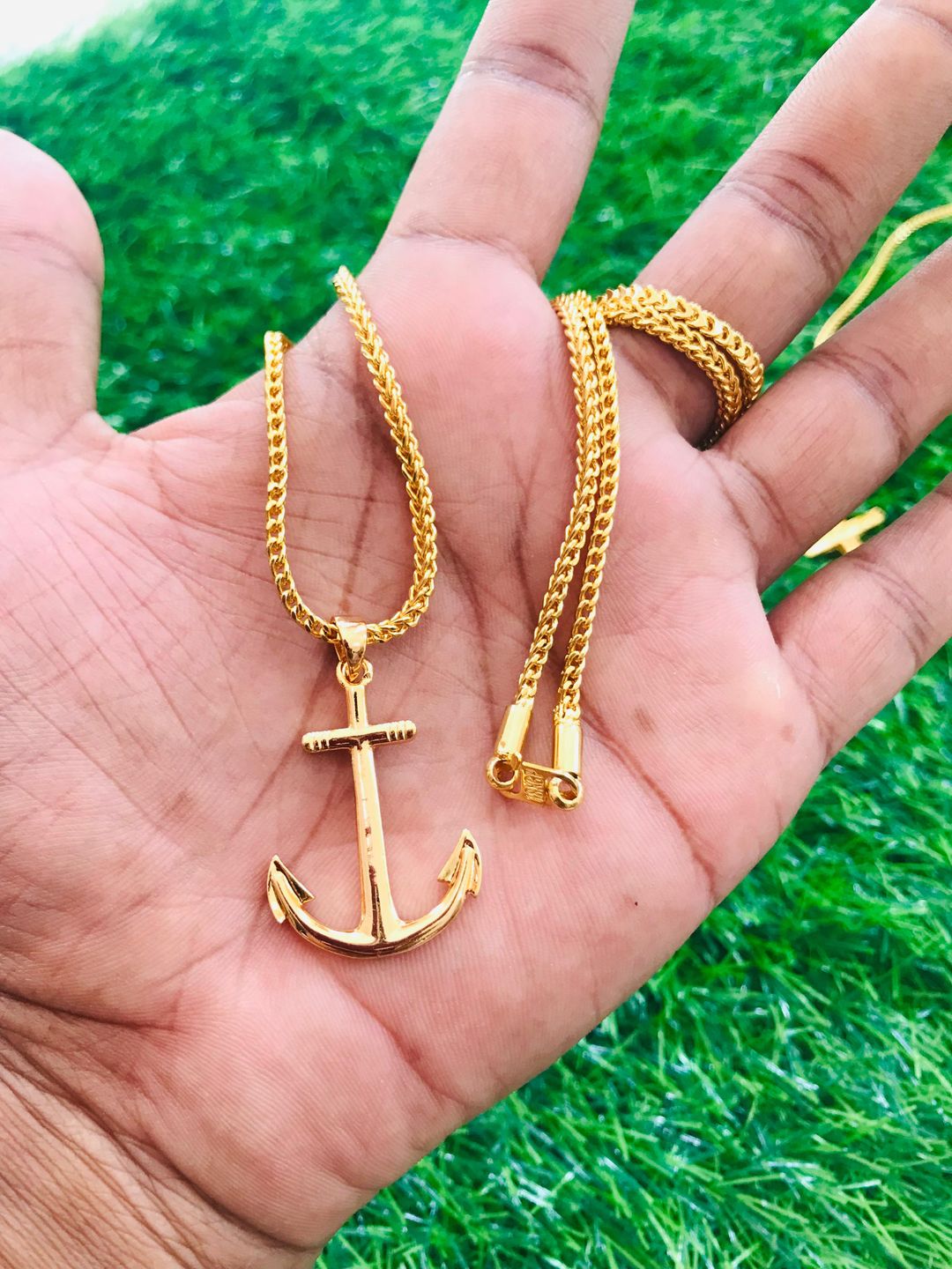 Gold plated Anchor Necklace