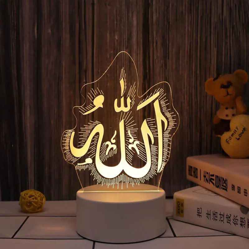 Lueur de l'Aïd Mubarak Lampe à led 