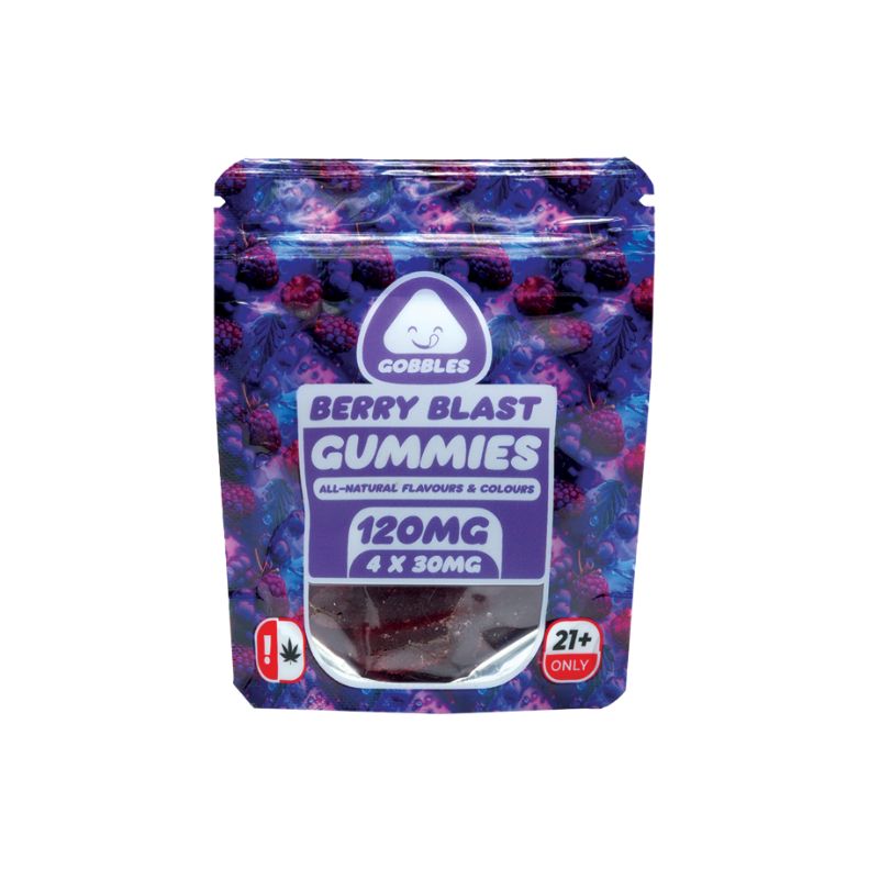 Gobbles | Berry Blast Gummies | 120mg | 4 x 30mg