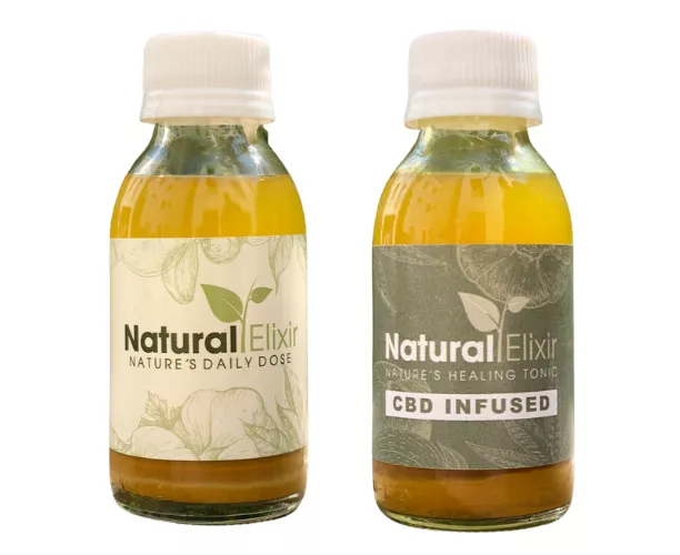 Natural Elixir Classic & CBD Health Beverage 100ml Combo