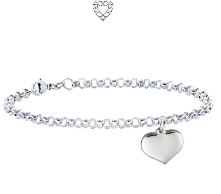 BELCHER BRACELET WITH HEART PENDANT 