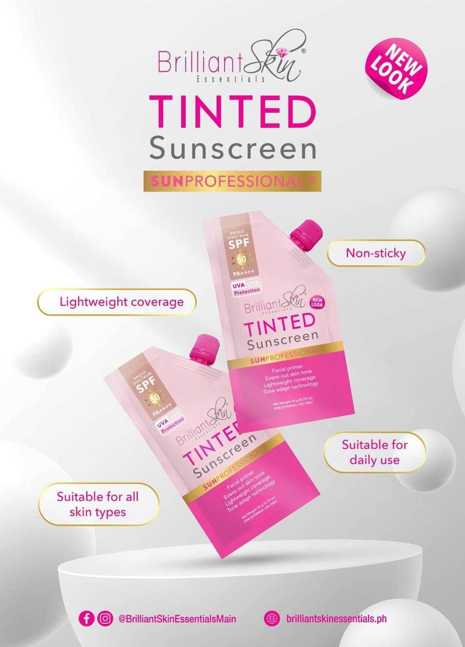 Brilliant tinted sunscreen