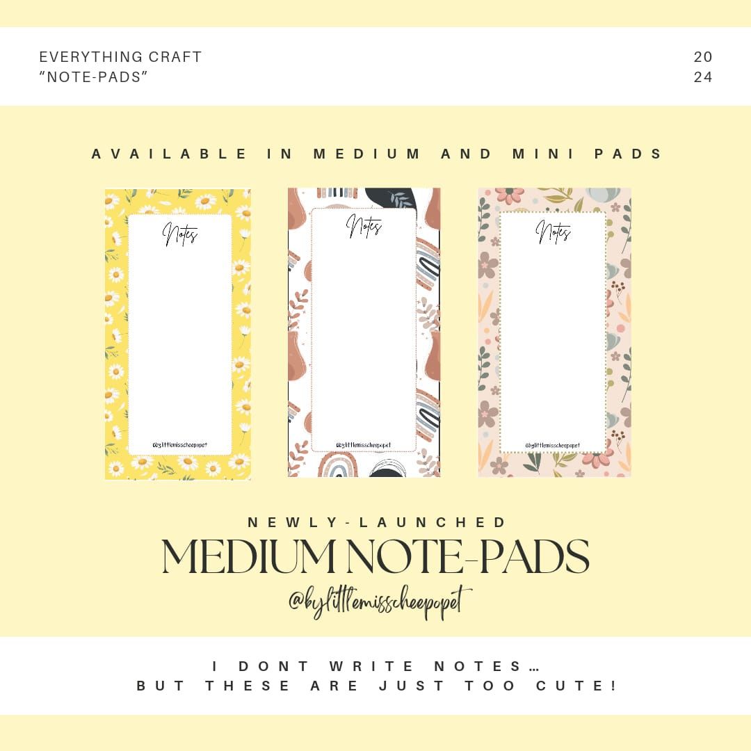 Notepads Medium