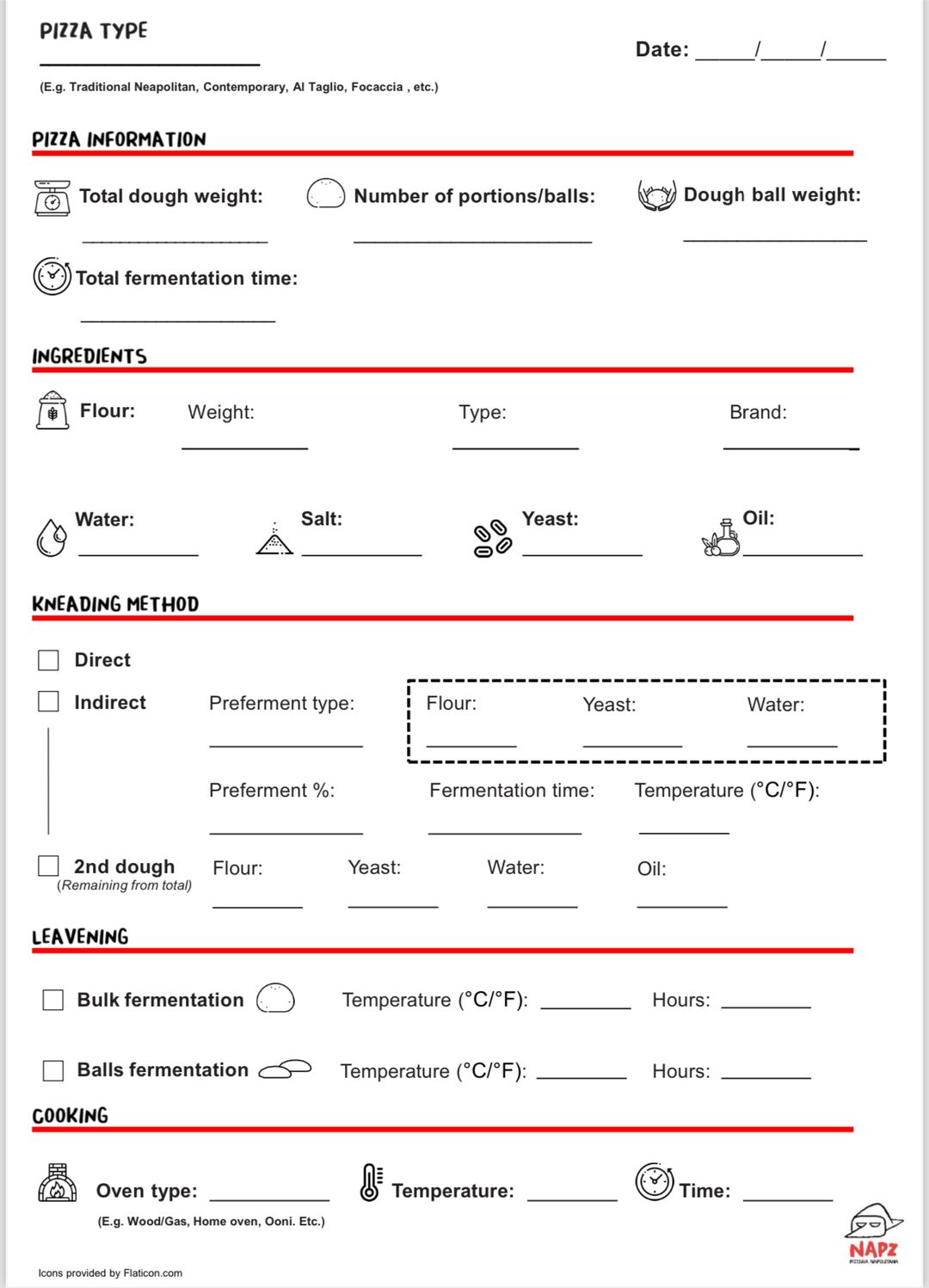 Pizza e-notebook 