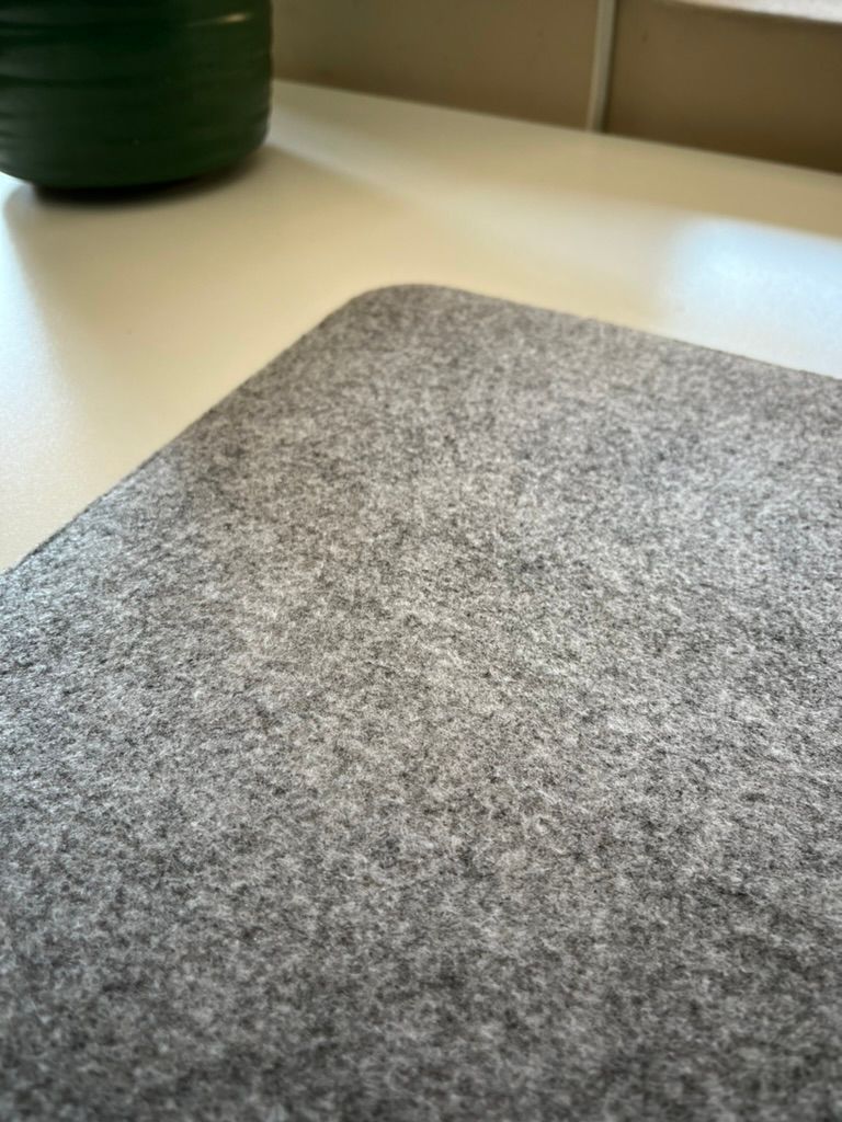 Large Felt Desk Mat - Gray