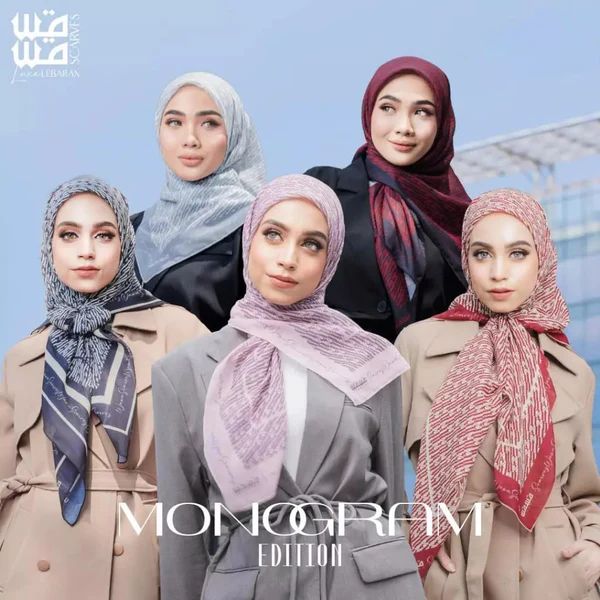 Wawa Scarves Monogram Edition by Wawa Zainal