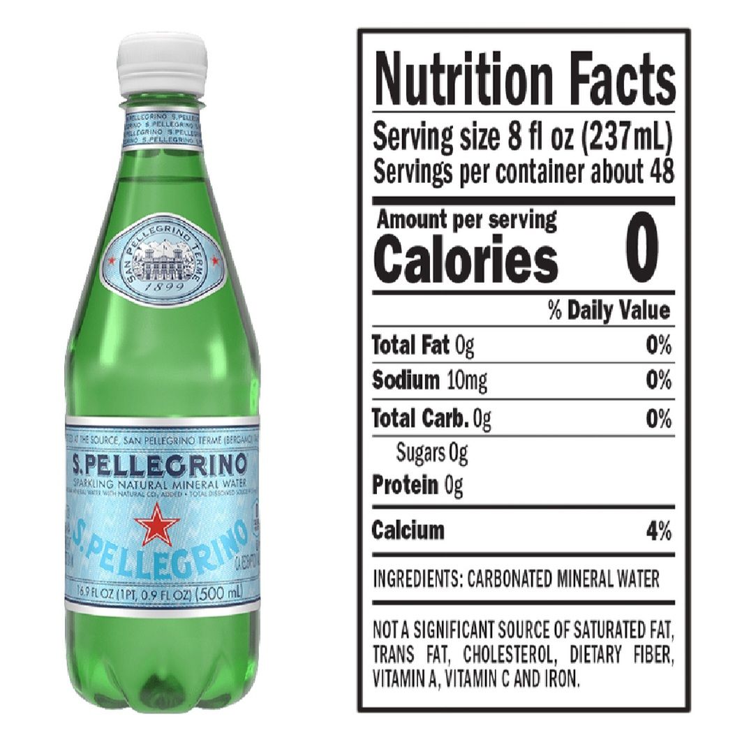 SAN PELLEGRINO SPARKLING MINERAL WATER 