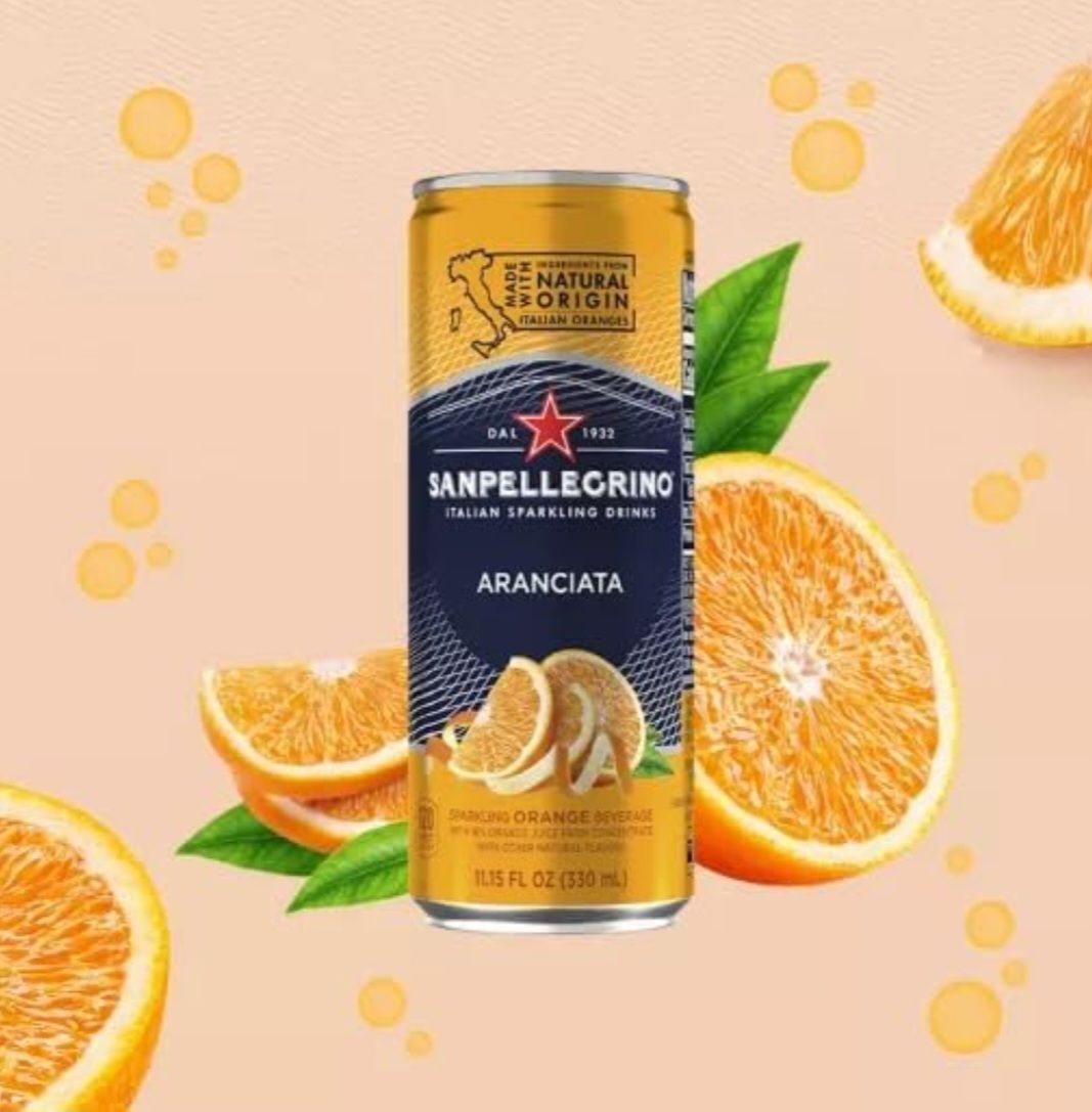 SAN PELLEGRINO ARANCIATA SPARKLING 