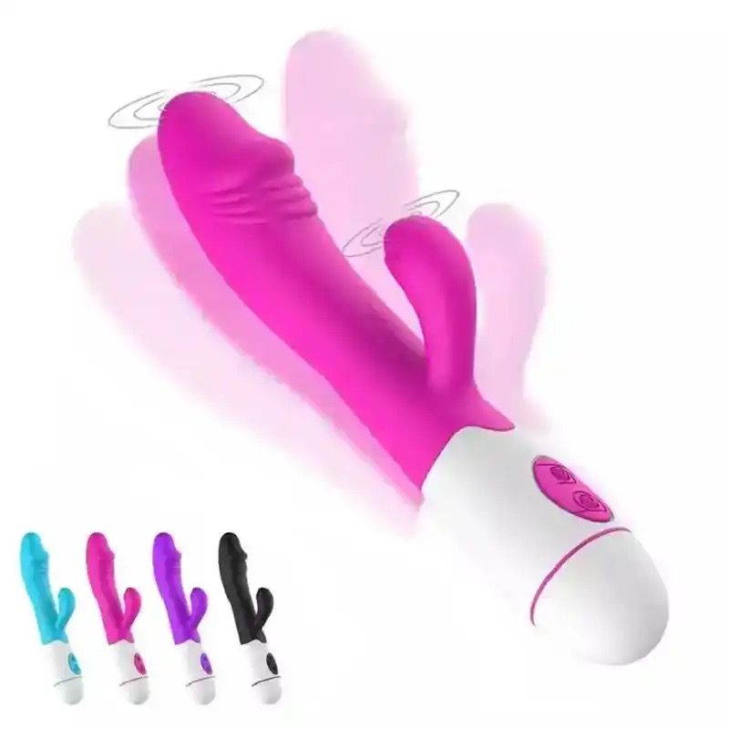 Dildo G Spot Vibrator for women Dual Vibration Silicone USB Erotic toys Sex shop Masturbation 2 in 1 Dildo Sex Toys for Women 18