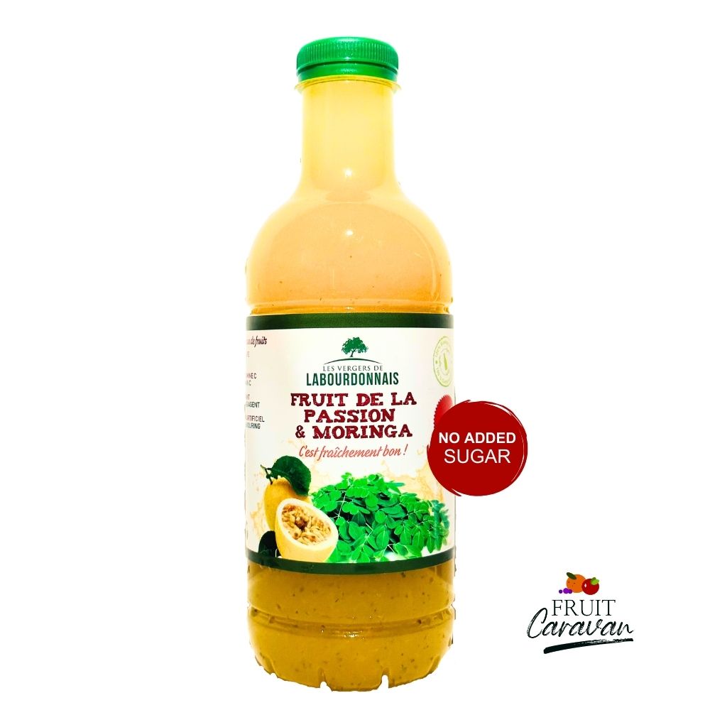 LES VERGERS DE LABOURDONNAIS FRUIT DE LA PASSION & MORINGA JUICE 1LT