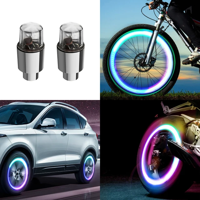 Multicolor Cycling Lantern Spokes Tyre Lamp Mtb Bike Accessories Bicycle Motorcycle Led Light Tire Car Wheel Spoke Light. 2pcs in package