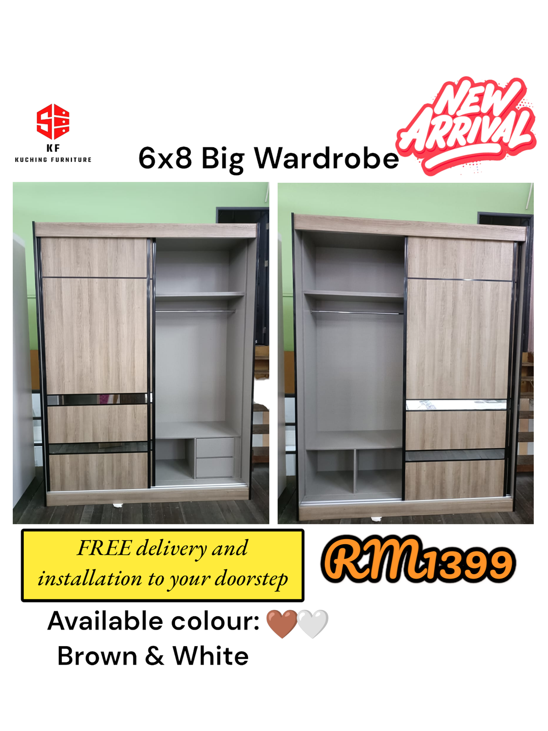 6x8 ft Big Wardrobe 