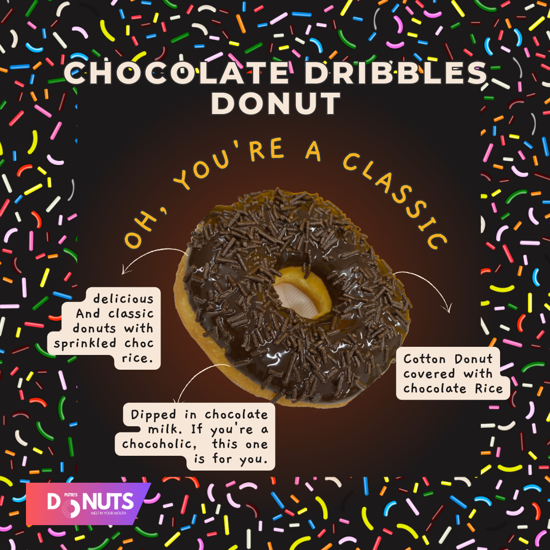 Chocolate Dribbles Donut