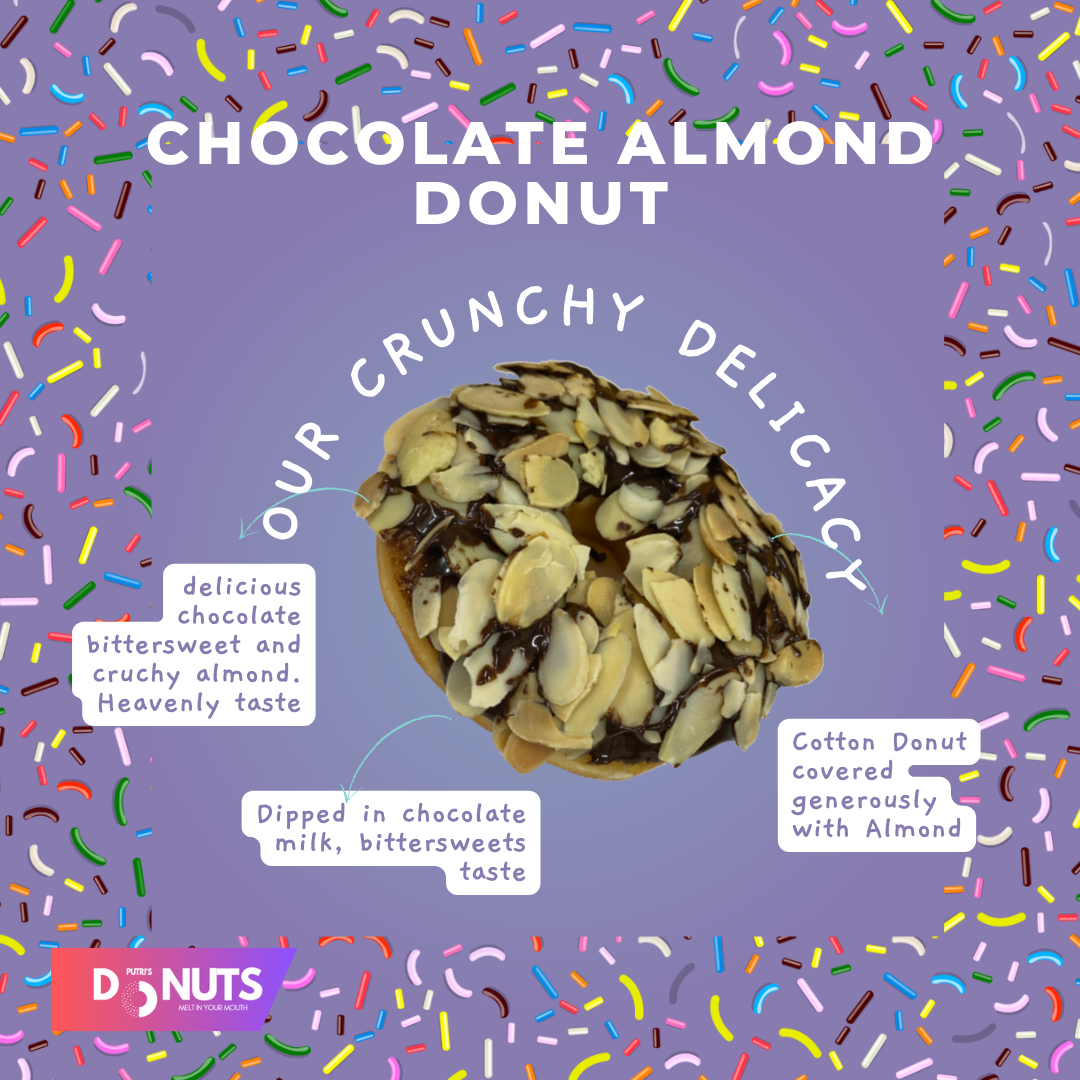 Chocolate Almond Donut 